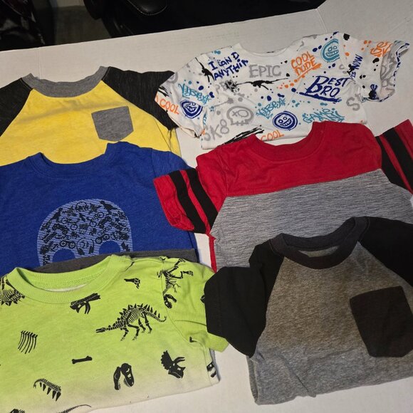 2T 6 pack toddler boys shirts Garanimals - Picture 1 of 4
